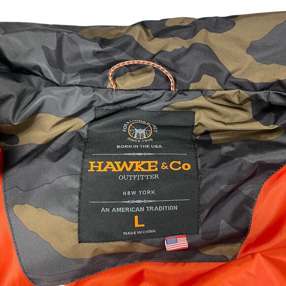 Hawke & Co Puffer Vest Jacket Men's L Camo Quilted Lightweight Sport Performance - Picture 5 of 14